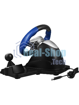 Руль черный SVEN GC-W600 (виброотдача, педали, джойстик, 12 кн., USB)