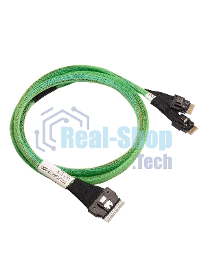 Кабель ACD-60004-ZC Slimline SASx8 (SFF8654) -to- 2 Slimline SASx4 (SFF8654)+ SFF9402, 1M, (аналог Broadcom 05-60004-00) 100