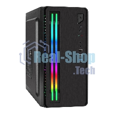 Компьютерный корпус Minitower ExeGate mEVO-7805-XP600 (mATX, БП XP600 с вент. 12см, 2*USB+1*USB 3.0, аудио, черный, с 2*RGb подсветкой)