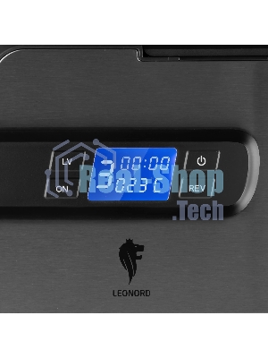 Мясорубка электрическая LEONORD LE-17706 черный, 2600 Вт, 2.0 кг/мин, реверс, металлический лоток, насадки - 5