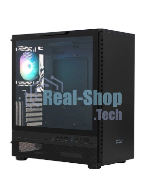 Компьютерный корпус PCCooler IE200 BK, Tempered Glass Full Tower, черный, TG, SPCC, 1x120мм ARGb E-ATX, ATX, mATX, mITX 180/380/220мм 4x2.5