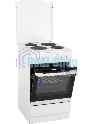 Плита электрическая Hansa FCEW54120 белый, конфорок 4 шт, духовка 62 л, 50 см x 85 см x 60 см