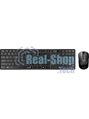 Комплект клавиатура+мышь Genius SlimStar 8250 беспроводной, USB, 1200 DPI, чёрный