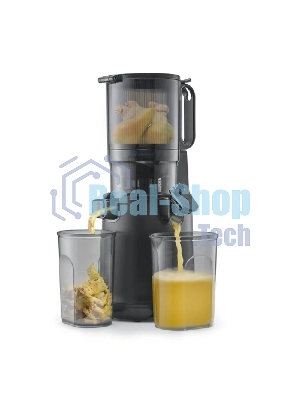 Соковыжималка CASO Juice Fit Pro черный, шнековая вертикальная, 250 Вт, 1000 мл, электронное, реверс