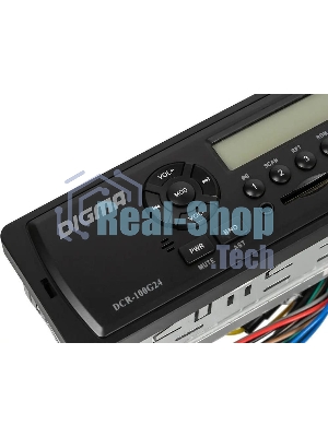Автомагнитола Digma DCR-100G24, 1 DIN, USB Type-A, AUX