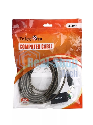 Кабель USB2.0-repeater, удлинительный активный <Am-->Af> 5м, Telecom <TUS7049-5M>