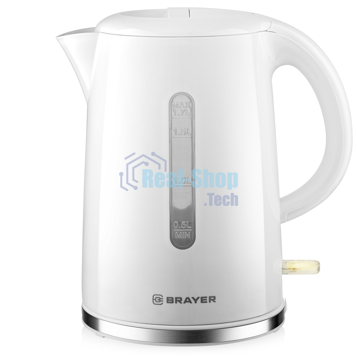 Чайник электрический BRAYER BR6108 1.7 л, 2200 Вт, белый