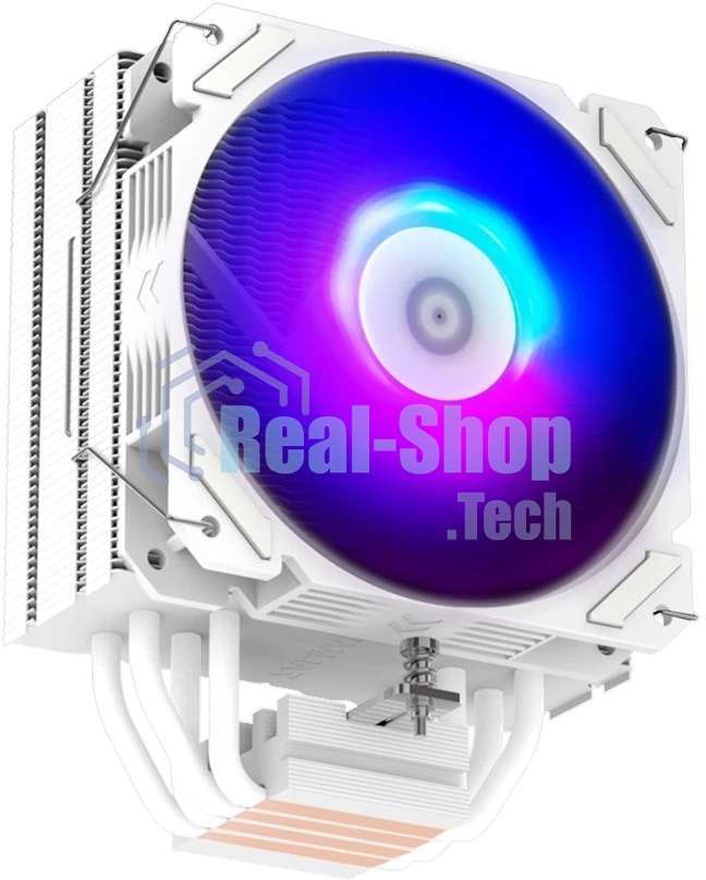 Кулер ZALMAN CNPS9X PERFORMA WHITE ARGB, 120мм FAN, 4 HEAT PIPES, 4-PIN PWM, 700-1800 RPM, 28DBA MAX, HYDRO BEARING, FULL SOCKET SUPPORT