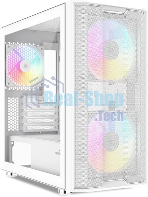 Корпус SAMA S30, Mini-Tower, белый, 2 x 140 мм, 1 x 120 мм