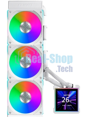 Система водяного охлаждения Lian-Li HydroShift II LCD-S 360CL ARGB Soc-AM5/AM4/1700/1851 белый 4-pin 30dB Al+Cu LCD Ret (G89.GHS2LCDS36CW.R0)