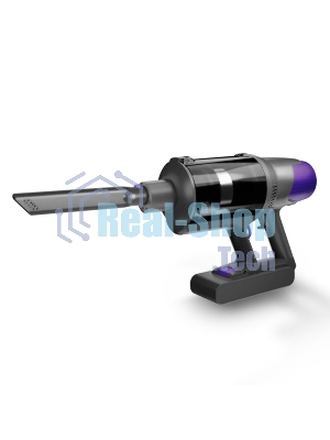 Пылесос вертикальный Centek CT-2572 фиолетовый/черный, питание от аккумулятора, 230 Вт, уборка сухая, пылесборник 1.2 л, работа от АКБ max 90 мин