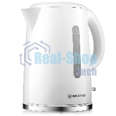 Чайник электрический BRAYER BR6108 1.7 л, 2200 Вт, белый