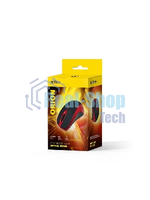 Мышь проводная Perfeo ORION черный/красный, 1000 dpi, USB, кнопки - 3