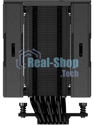 Кулер для процессора PCCooler RZ700D BK (270W, 4-pin PWM, 159.5mm, Al/Cu, 7x6mm, 2x120mm, 79.8CFM, 35.9dBA, 2400RPM, S: 1851/1700/1200/115X, AM5/AM4, black)