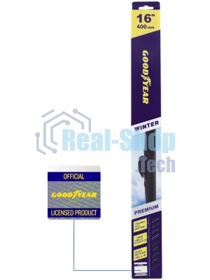 Щетка стеклоочистителя GOODYEAR GY005316 Winter Premium 16''/40 см, 9 переходников