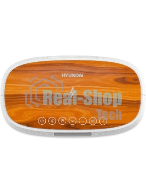 Радиобудильник Hyundai H-RCL231 белый LCD подсв:белая часы:цифровые FM