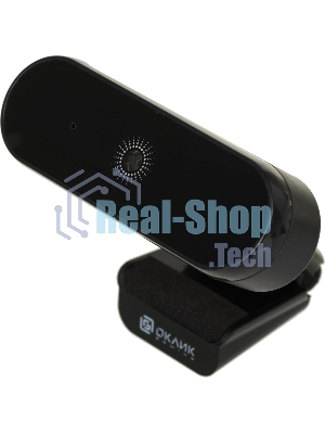 Веб-камера OKLICK OK-C008FH 1920x1080, 30 кадр/с, USB Type-A, микрофон (шумоподавление), автоматическая фокусировка, универсальное крепление