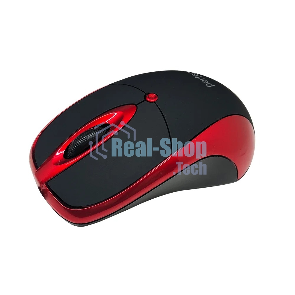 Мышь проводная Perfeo ORION черный/красный, 1000 dpi, USB, кнопки - 3