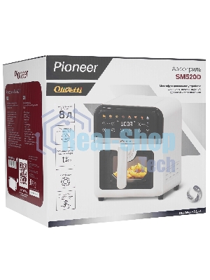 Аэрогриль Pioneer SM520D черный, 1850 Вт, 8 л, сенсор, 8 программ