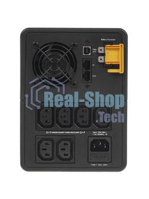 Источник бесперебойного питания APC Back-UPS BX1600MI / 1600ВА / 900Вт /  6xIEC 320 C13, 2xRJ-45