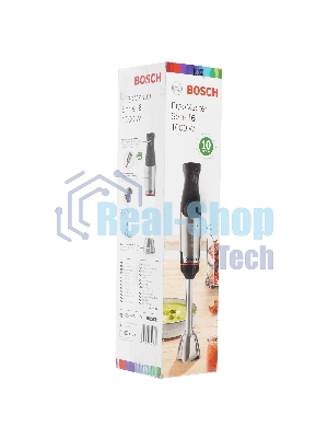 Блендер погружной Bosch MSM6M610 черный, 1000 Вт, плавная регулировка