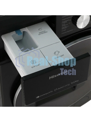 Стирально-сушильная машина Hisense WD5S1045BB черный, загрузка фронтальная 10,5 кг, 1400 об/мин., класс: А