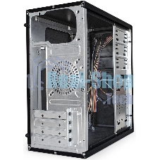 Компьютерный корпус Minitower ExeGate BA-202-UNS450 (mATX, БП UNS450 с вент. 12см, 2хUSB, аудио, черный)