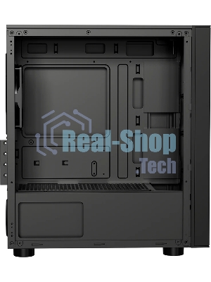 Компьютерный корпус без блока питания PCCOOLER LM300 ARGb BK, Flat Mid Tower, черный, TG, 0.45 SPCC, 1x120мм mATX, mITX 170/330/150мм 2x2.5