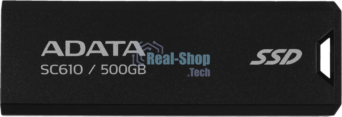 Внешний SSD ADATA SC610, 500Gb, USB Type-A, R/W 550/500 Mb/s черный