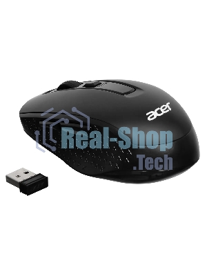 Мышь беспроводная Acer OMR060 черный, 1600 dpi, радиоканал, USB, кнопки - 6