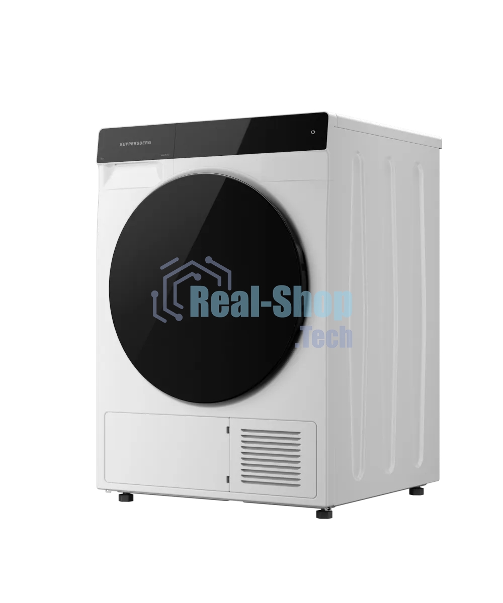 Сушильная машина Kuppersberg DM 590 W белый, 10 кг, сушка - тепловой насос, программ - 16, 60 x 85 x 62 см