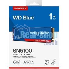 Накопитель SSD WD 1TB M.2 2280 NVMe PCIE 4.0 x4 7100/6700 BLUE SN5100