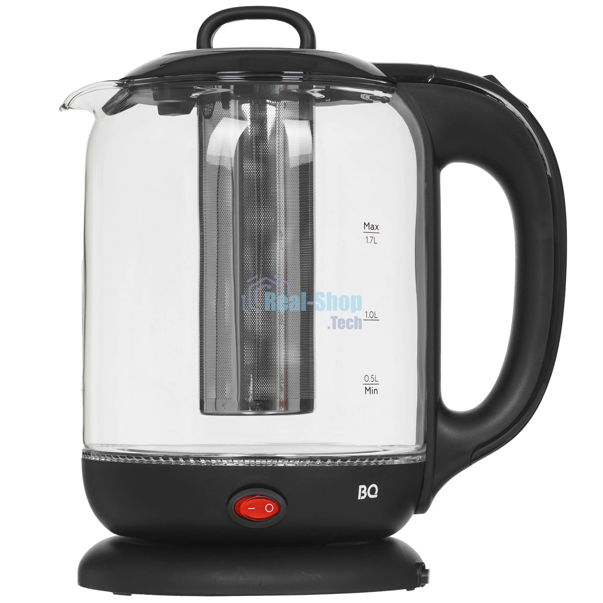 Чайник электрический BQ KT1701G черный, 2200 Вт, 1.7 л