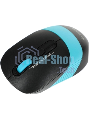 Мышь беспроводная A4Tech Fstyler FG10 черный/синий, 2000 dpi, радиоканал, USB, кнопки - 4