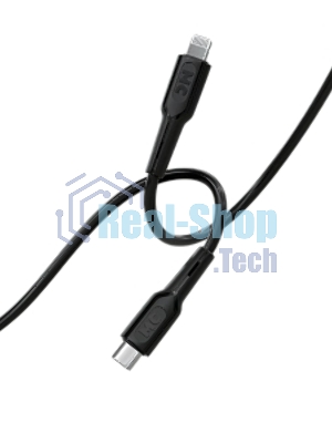 Кабель MORE CHOICE (4620202553249) K63ia 2м USB 3.0A PD 27W для Lightning ng 8-pin Type-C - 2м, черный