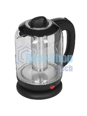 Чайник электрический BQ KT1701G черный, 2200 Вт, 1.7 л