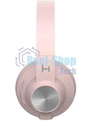 Беспроводные/проводные наушники Harper HB-412 светло-розовый, накладные, Bluetooth + проводной, до 8 ч