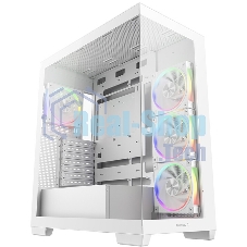 Компьютерный корпус Deepcool CG580 4F V2 WH без БП, боковое окно (панорама), 4x120мм ARGb PWM вентилятора, белый, ATX (R-CG580-WHADA4-G-2)