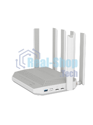 Мультигигабитный интернет-центр Netcraze Hero 5G (NC-4110) с модемом 5G, двумя слотами для SIM-карт, Mesh Wi-Fi 6 AX3000, Smart-коммутатором 1×2.5G и 4×1G, многофункциональными портами USB 3.0 и 2.0