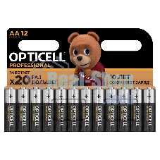 Батарея Opticell Professional LR6 AA (12шт) блистер Батарея Opticell Professional LR6 AA (12шт) блистер
