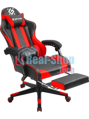 Кресло игровое Defender ROCK BLACK/RED PU