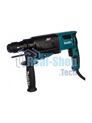 Перфоратор Makita HR2631FT SDS+ HR2631FT 800Вт,3реж,2.7Дж,0-4600у\м,3.1кг,чем,подсветка,б\съемный патрон,АВТ