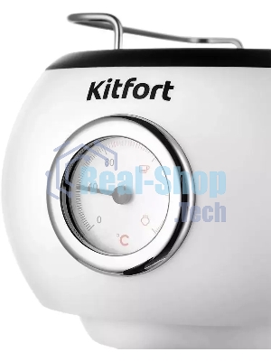 Кофеварка рожковая Kitfort КТ-7219 белый, исп. кофе - молотый, 1.2 л, 1100 Вт, 15 бар