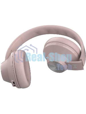 Беспроводные/проводные наушники Harper HB-412 светло-розовый, накладные, Bluetooth + проводной, до 8 ч