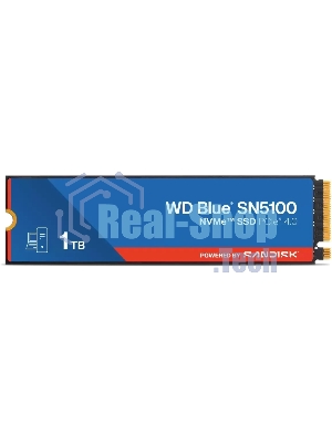 Накопитель SSD WD 1TB M.2 2280 NVMe PCIE 4.0 x4 7100/6700 BLUE SN5100