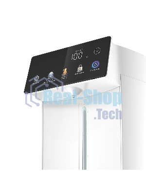 Термопот BQ TP5001 White. Мощность 1600 Вт/Объем 5 л/Сенсорный LED-дисплей/Поддержание температуры/Функция дехлорирования/Регулировка темперы от 40 до 90 'C/Система защиты: от перегрева, от включения без воды, блокировка подачи воды/Внутренняя колба из нержавеющей стали AISI 304/Съемная крышка/Ручка для переноски/Электрическая помпа/Длина шнура 0.85 м