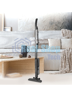 Пылесос вертикальный Endever SkyClean VC-297 темно-серый, питание от сети, 450 Вт, уборка сухая, пылесборник 0,5 л