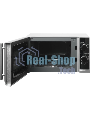 Микроволновая печь home HMM207ES черный/серебристый, 20 л, 700 Вт, переключатели - поворотный механизм