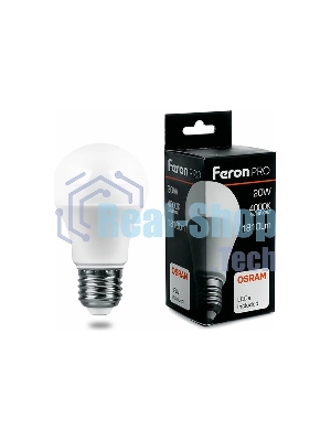 Лампа светодиодная Feron PRO LB-1020 шар E27 20W 4000K
