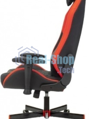 Кресло игровое Knight Neon черный/красный соты эко.кожа с подголов. крестовина металл